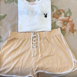 Misguided high waist shorts